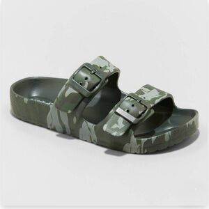 Kids' Noa Slip-On Footbed Sandals - Camo 6
